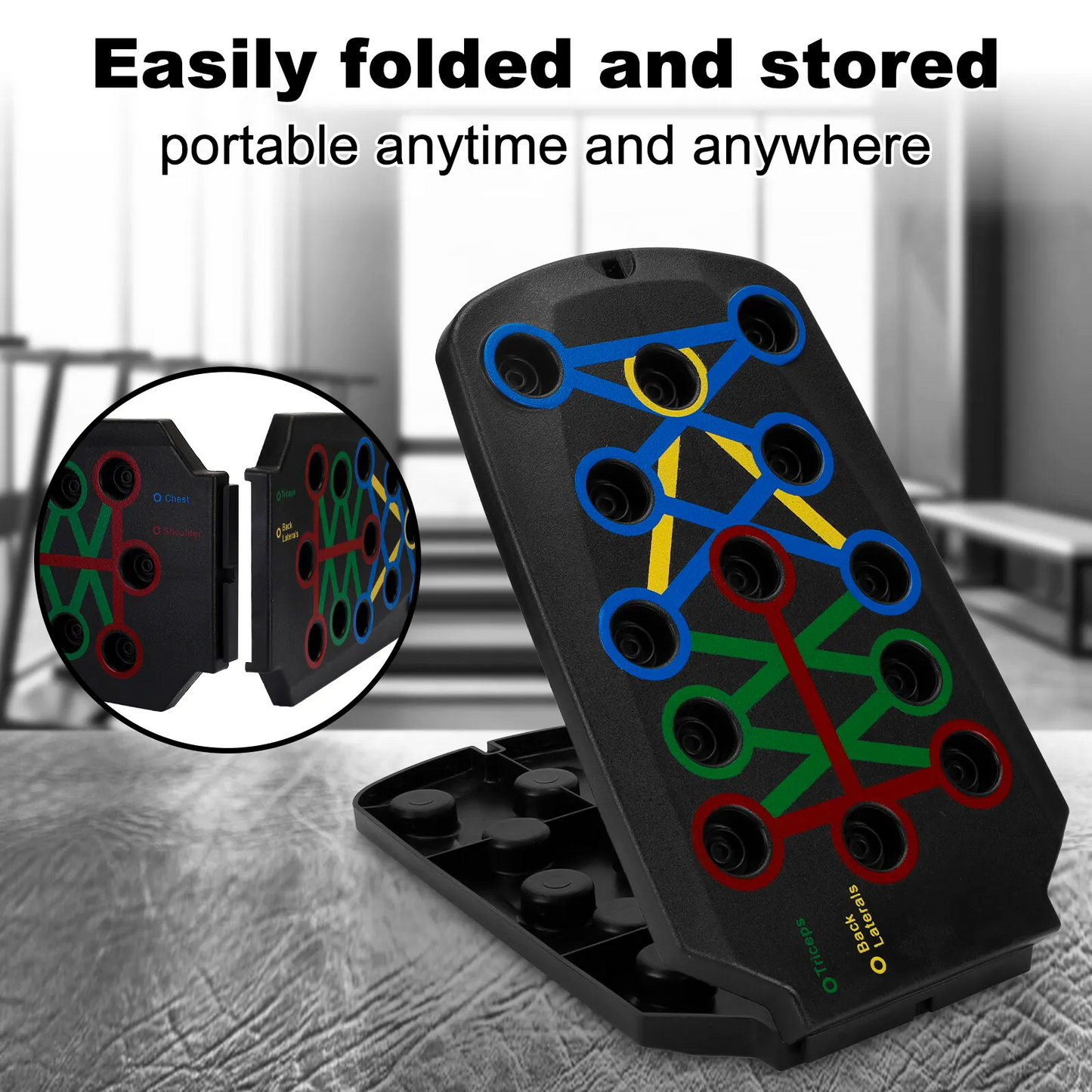28-in-1 Push-Up Rack Board Portable Home Gym Workout System