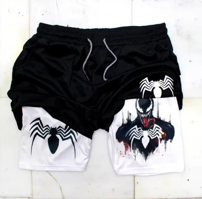 Marvel Spider-Man Venom Gym Shorts