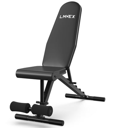 LMDEX Adjustable Weight Bench Full Body Home Gym Equipment