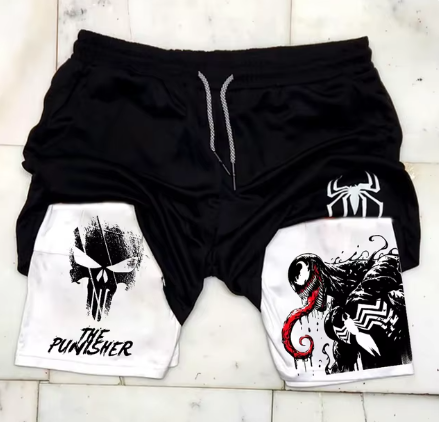 Marvel Spider-Man Venom Gym Shorts