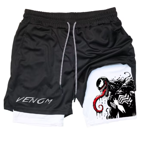Marvel Spider-Man Venom Gym Shorts