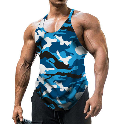 Camouflage Summer Fitness Tank Top for Men