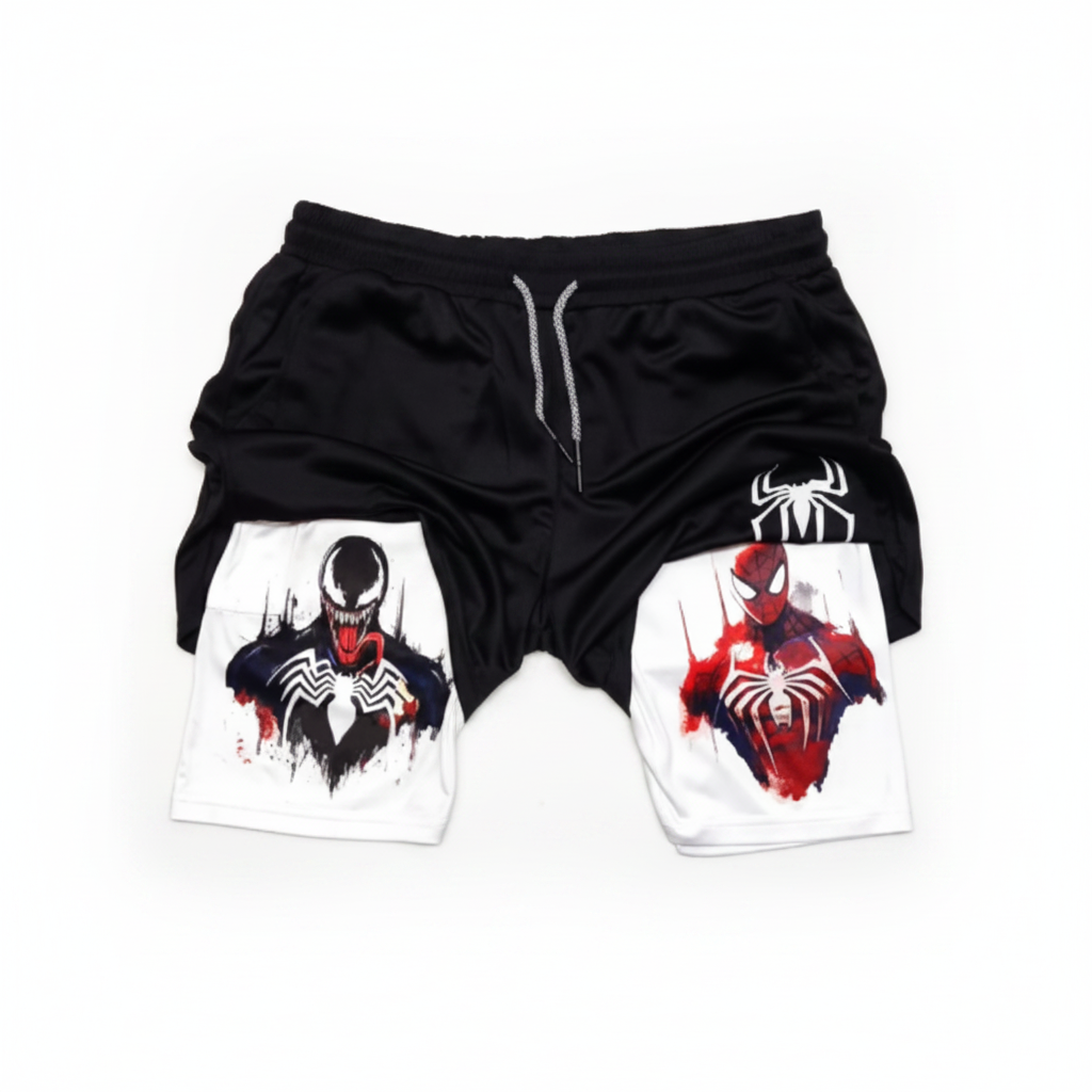 Marvel Spider-Man Venom Gym Shorts