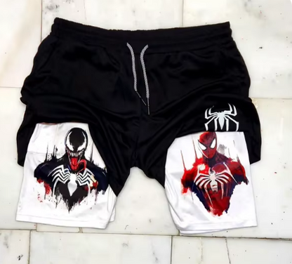 Marvel Spider-Man Venom Gym Shorts