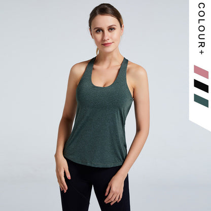Cozy Nylon Fitness Shirt With Bra Yoga Top
