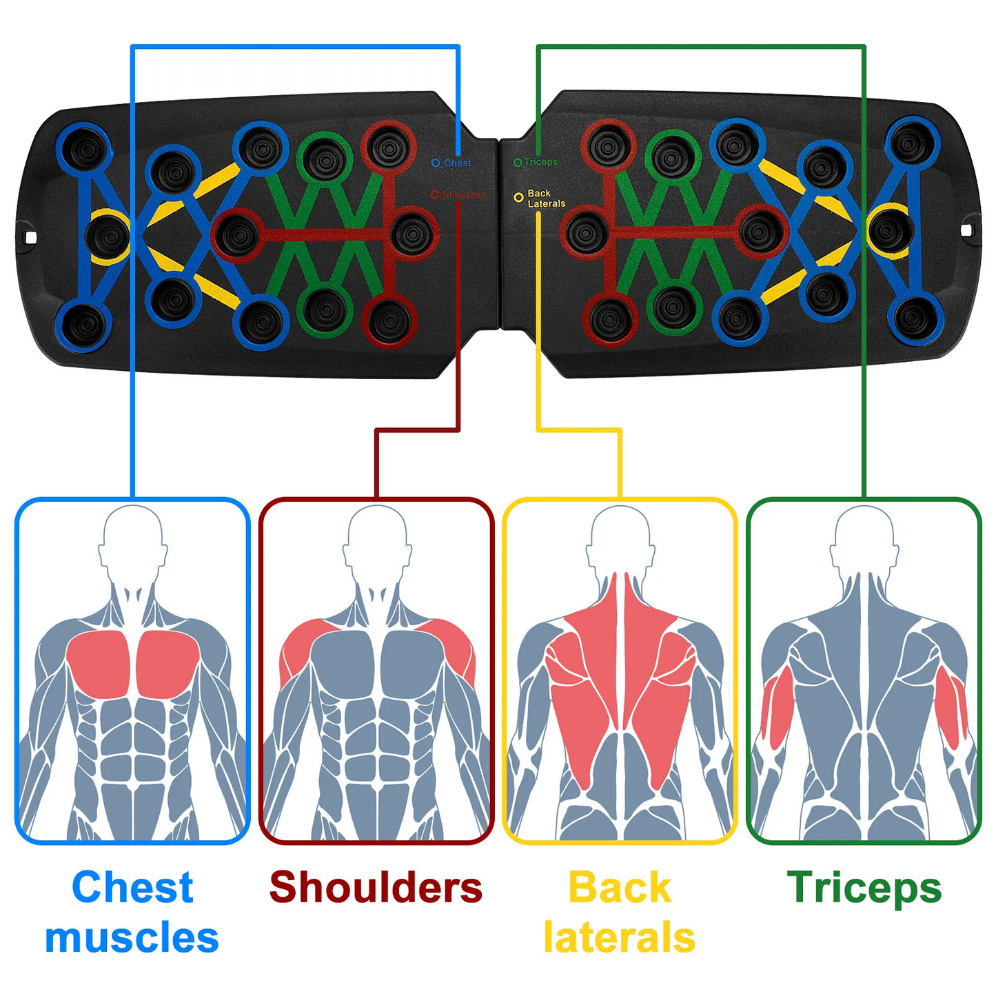 28-in-1 Push-Up Rack Board Portable Home Gym Workout System