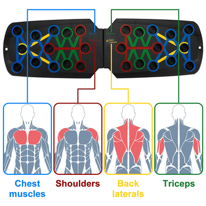 28-in-1 Push-Up Rack Board Portable Home Gym Workout System