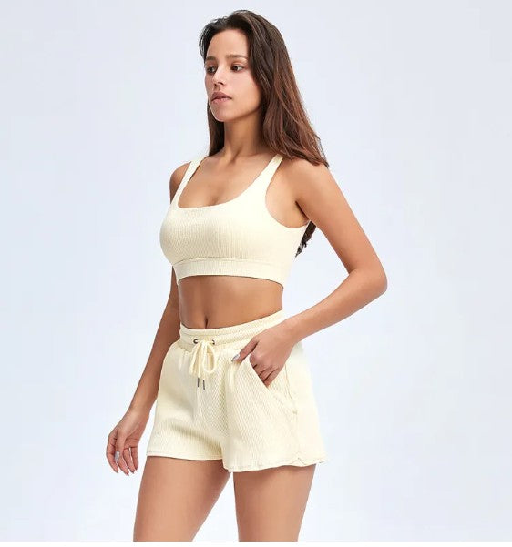 Loose Short Sleeve Yoga Suit Breathable Gym Activewear