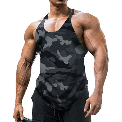 Camouflage Summer Fitness Tank Top for Men